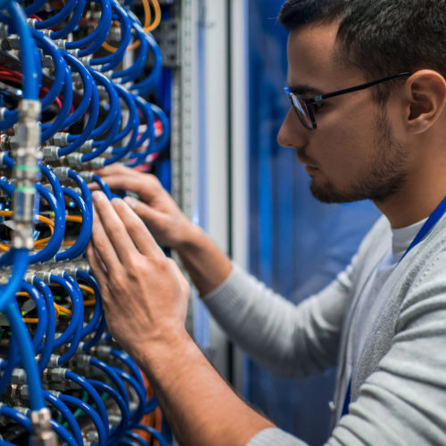 System Engineer Checking Servers